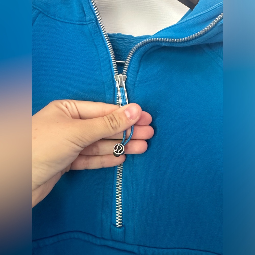 Lululemon Scuba Oversized Half-Zip Hoodie Poolside Blue M/L - Picture 5 of 7
